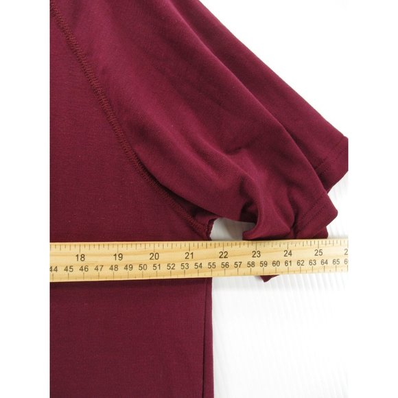 Under Armour Shirt Medium Red Gym Running Logo Pullover Top Preppy - Picture 6 of 11